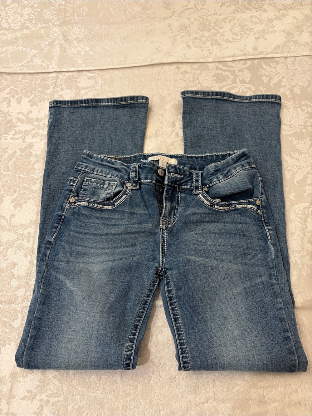 Shyanne Girl’s Boot Cut Jeans in Medium Blue Wash